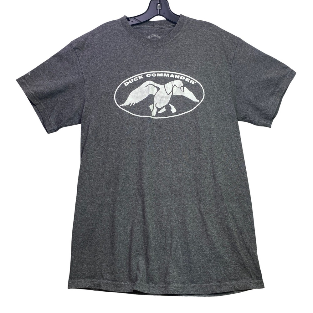 Duck Commander Shirt Mens Large Grunge Hunting Spell Out Outdoors Streetwear
